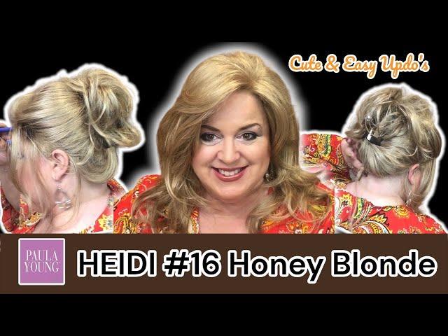 HEIDI from Paula Young  HIDE Wefts with Root Spray  EASY WIG UPDO’S (In Real Time) 