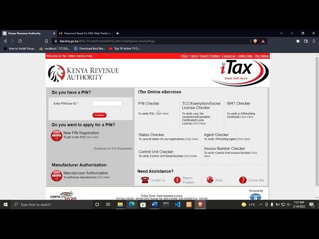 How to unlock your Blocked KRA iTax Login Portal Account 2022