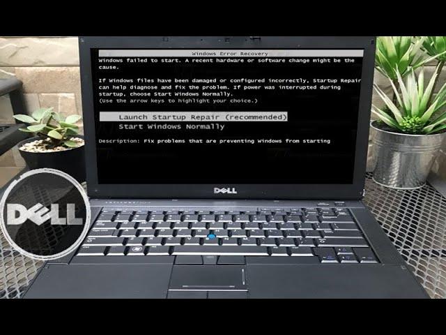 Dell Laptops, Windows Error Recovery, Windows 7 8 10 Boot Failed blue screen starting Windows