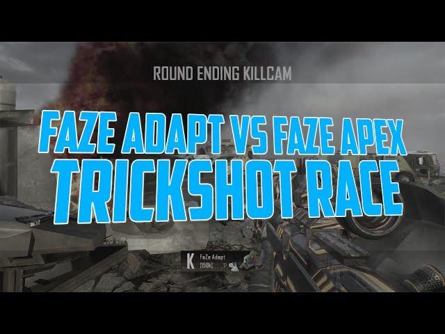 FaZe Adapt VS FaZe Apex - BO2 Trickshot Race (CRAZY!)