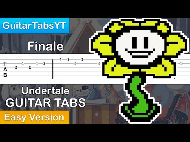 Undertale - Finale Guitar Tutorial [TABS] (Easy)