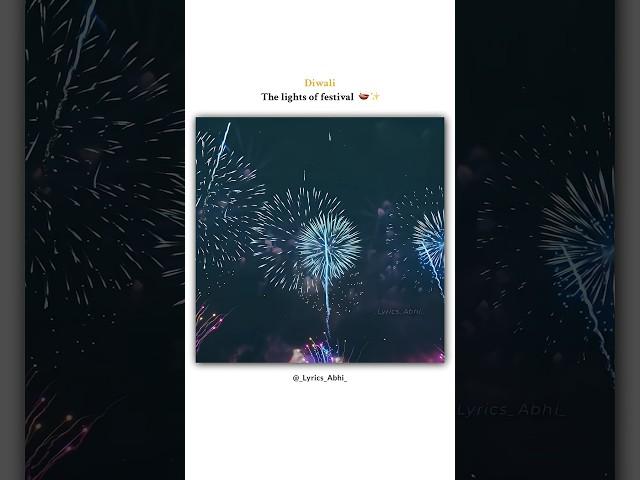 The lights of festival 🪔|| Jalte diye || whatsapp status|| #shorts #diwali