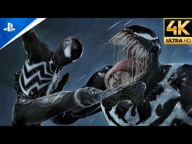 Symbiote Suit vs Venom Boss Fight (Ultimate Difficulty) - Spider-Man 2 PS5 (4K)