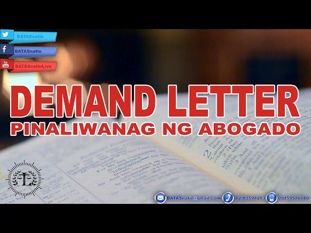 FREE LEGAL ADVICE Q & A | IMPORTANCE OF DEMAND LETTER | WHO, HOW TO SEND AND PROOF