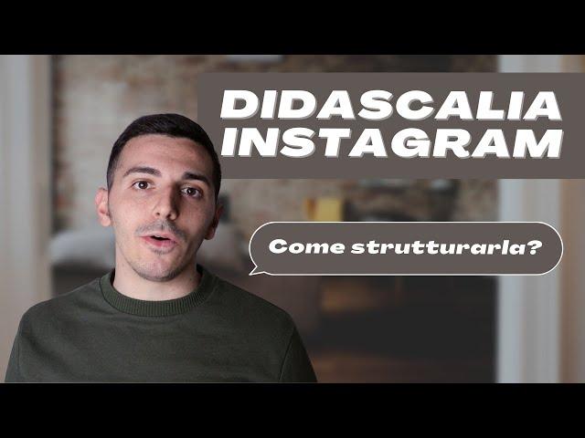 COME SCRIVERE LA DIDASCALIA INSTAGRAM