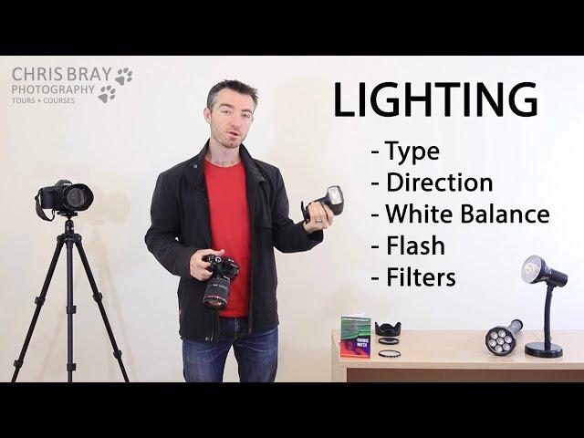 Lighting made EASY: Type, Direction, Flash, White Balance, Filters - Photography Course 8/10