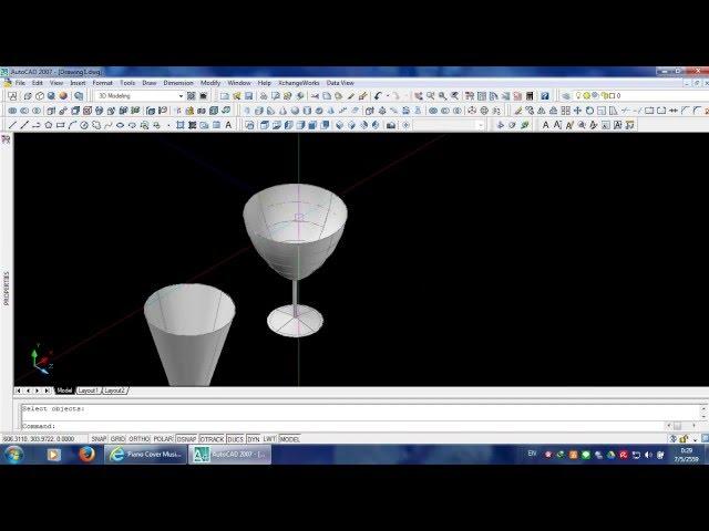 AutoCAD 3D Revolve Tutorial