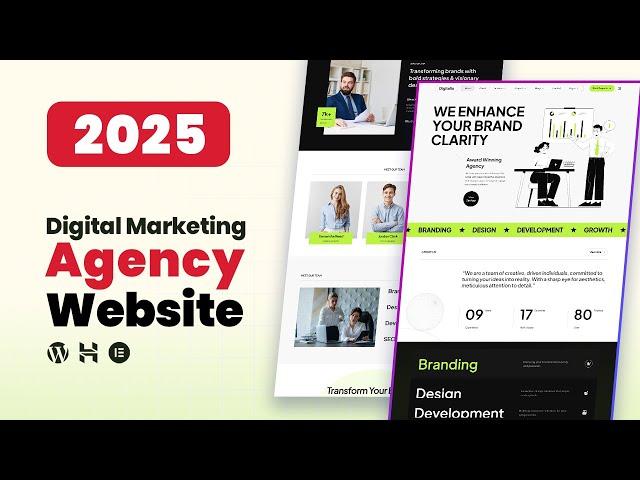 How To Make A Digital Marketing Agency Website In 2025 (WordPress And Elementor For Beginners)