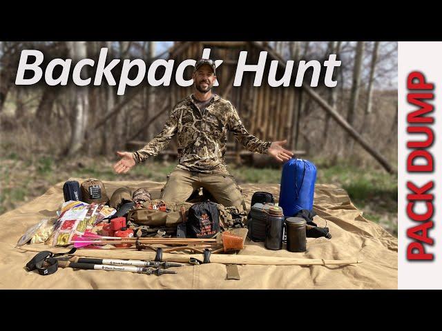 Pack Dump - 7 DAY Backpack Hunting Gear