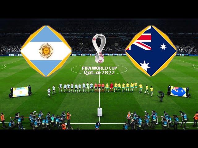 ARGENTINA vs AUSTRALIA • FIFA WORLD CUP QATAR 2022 - Round of 16 • eFootball PES 2021