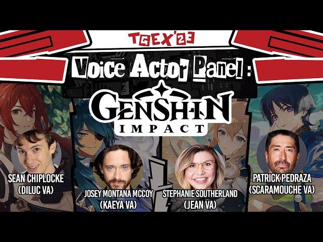 Genshin Voice Actor Panel @ TGEX 2023 feat. Diluc, Scaramouge, Jean, and Kaeya