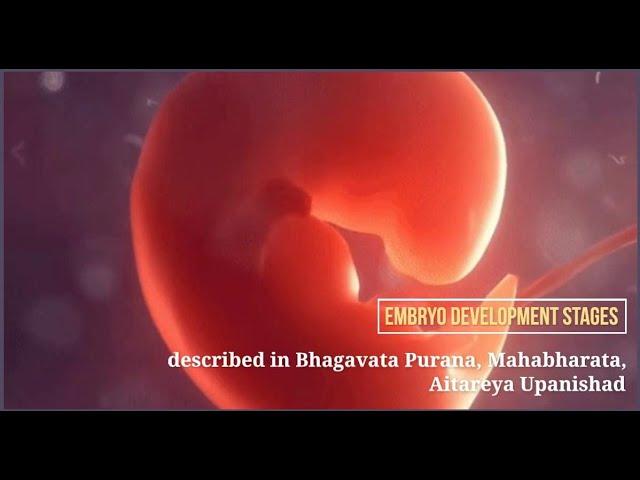 Embryo development stages described in #Bhagavatam, #Mahabharata, Aitareya #Upanishad #embryogenesis