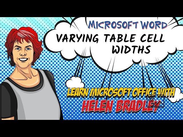 Microsoft Word - Table Cell Widths - Adjust one or more with ease