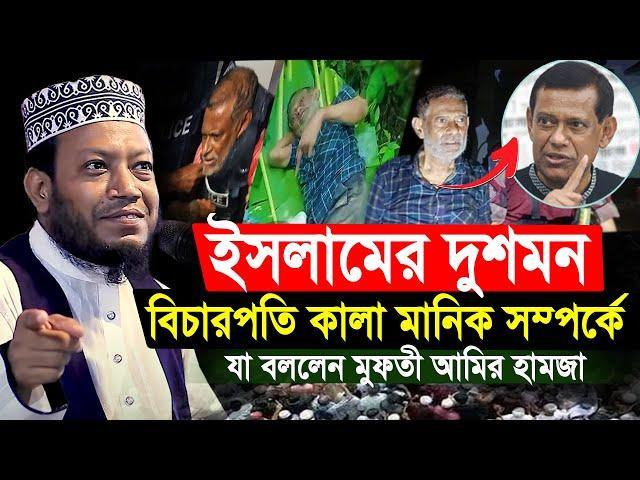 ইসলামের দুশমন বিচারপতি কালা মানিক সম্পর্কে যা বললেন | আমির হামজা নতুন ওয়াজ |  amir hamza new waz