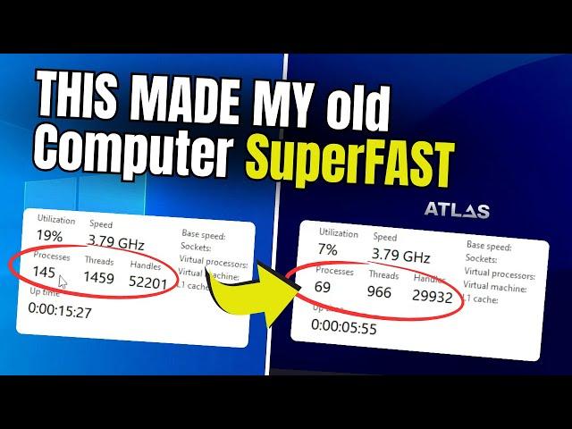 Installed AtlasOS on 4GB Windows 10 and it Made my Computer  SUPERFAST!!