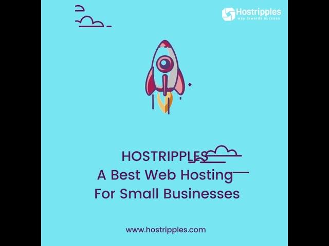 Hostripples is the best web hosting provider for small businesses.