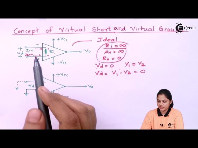 Concept of Virtual short and virtual ground - Operational Amplifier and 555 Timer