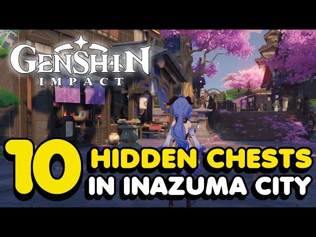 10 Hidden Treasure Chests In Inazuma City - Genshin Impact