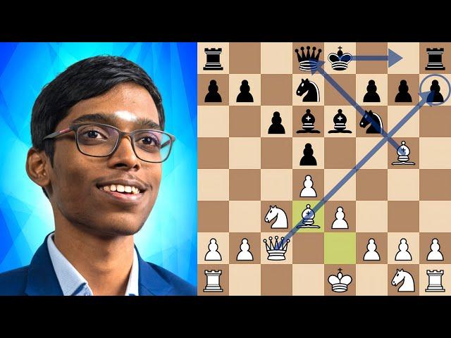 Praggnanandhaa's Brilliant Tactic at Tata Steel!!