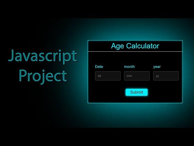 How to make Age Calculator using HTML CSS and JavaScript | JavaScript Projects | ASMR Programming