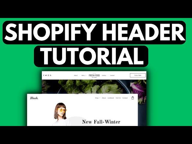 Shopify Header Design Tutorial In 2023 | How To Create Custom Header In Shopify