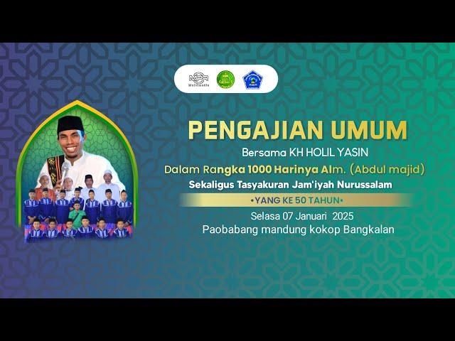 LIVE PENGAJIAN UMUM BERSAMA KH KHOLIL YASIN PAOBABANG MANDUNG | MPR 081222812410