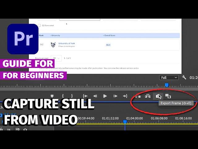 How to Take a Screenshot In Adobe Premiere Pro 2024 // Screenshots for Beginner Editors