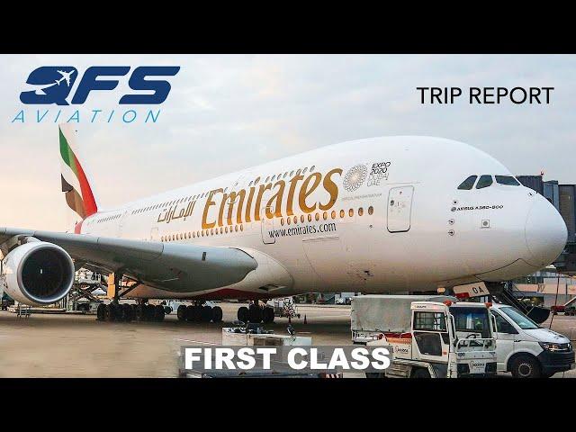 Emirates A380 transatlantic First Class - Milan to New York