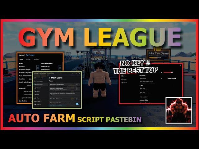 GYM LEAGUE Script Pastebin 2024 AUTO FARM FULLY STATS | AUTO COMPETITION AUTO WIN & MORE (BEST TOP)