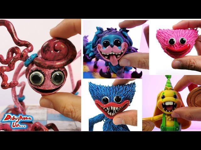 Making all the JUMPSCARES in Poppy Playtime with clay || Draw me a...