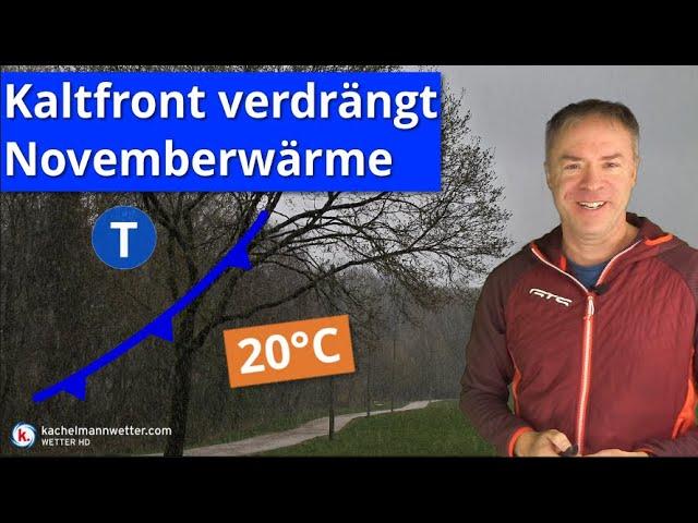 Kaltfront verdrängt Novemberwärme - Dann kleines, aber knackiges Tief