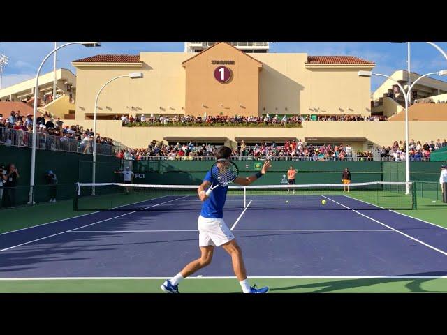 Novak Djokovic | IW Court Level Practice [4k 60fps]