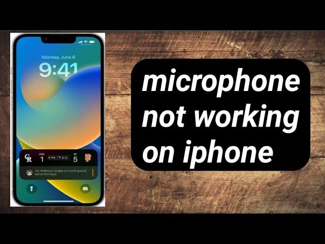 Microphone not working on iphone/Iphone micro phone not working