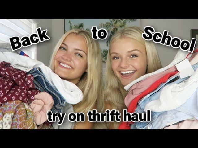 Huge Back to School Try On Thrift Haul 2021