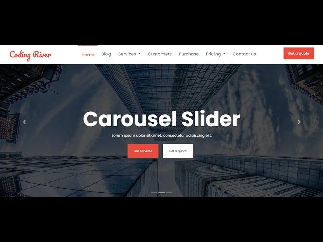 Carousel Slider Using Bootstrap 5 Alpha - Carousel Slider Tutorial