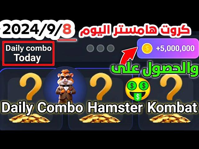 Today 8/9/2024 daily combo hamster kombat #hamster