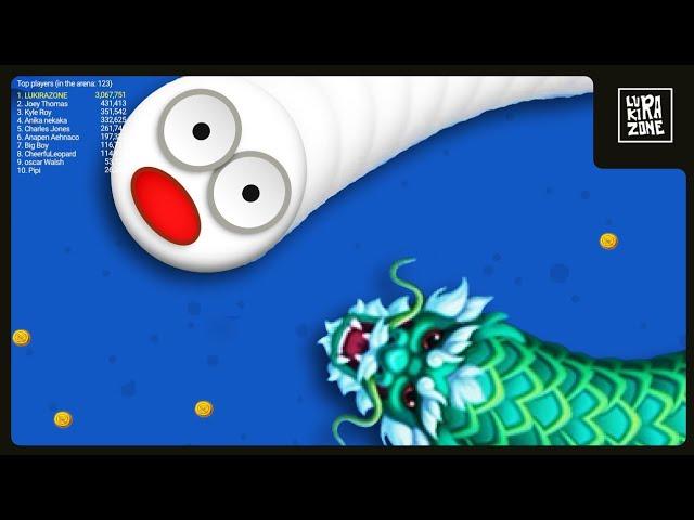 WORMS ZONE epic Gameplay Top 1 | video #137 | slitherio wormate biggest snake io game | LUKIRAZONE