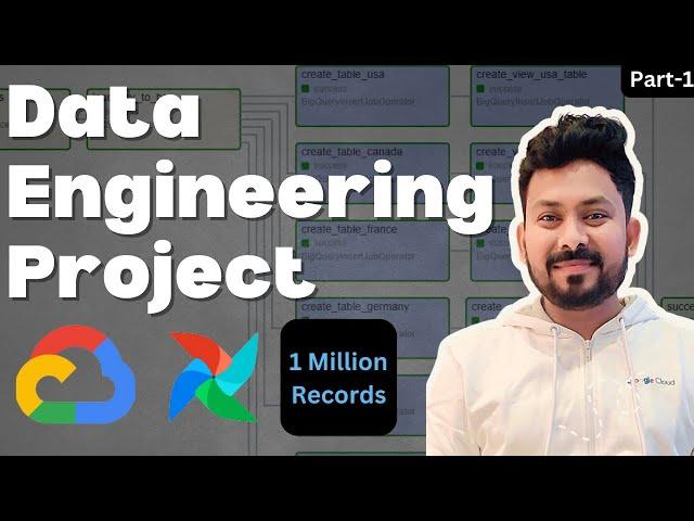 Build ELT Data Pipeline to Process 1 Million Records with GCP & Airflow | Data Engineering Project