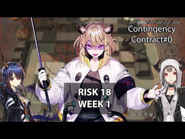 Arknights [CC#0 Barrenland Week 1] Risk 18 No Push Strat (with Vulcan, Utage, and Ch'en)