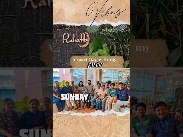 𝕊𝕌ℕ𝔻𝔸𝕐 Vlog | Time together as a 𝔽𝕒𝕞𝕚𝕝𝕪 is a Gift| 𝕃𝕦𝕟𝕔𝕙 @rahath kollam #ytshorts#@iamakshaya