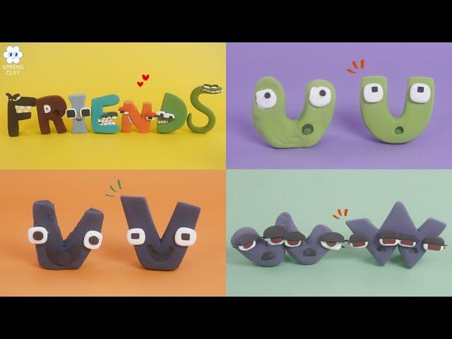 Alphabet Lore UVW _ Making clay stop motion Animation