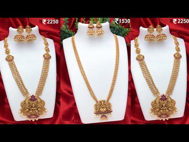 One Gram Gold Temple Jewellery Collection With Price