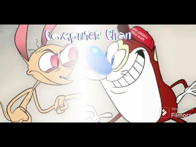 Ren and Stimpy cover Computer chan fnf ost