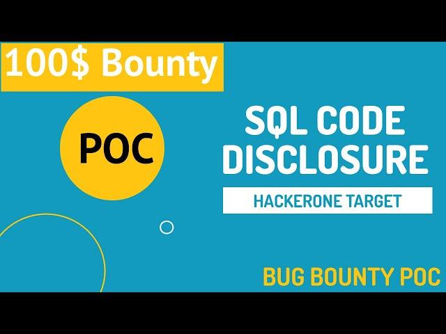 100$ Bounty for SQL code disclosure Bug Bounty POC on Hackerone Target - Professor