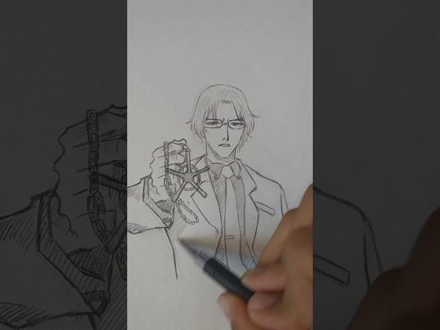 Drawing ryuken ishida || bleach  #bleach #ryukenishida #ryuken #bleach #ichigo #aizen #animedrawing