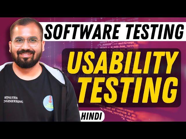 Usability Testing Explained in Hindi | Software Testing Series