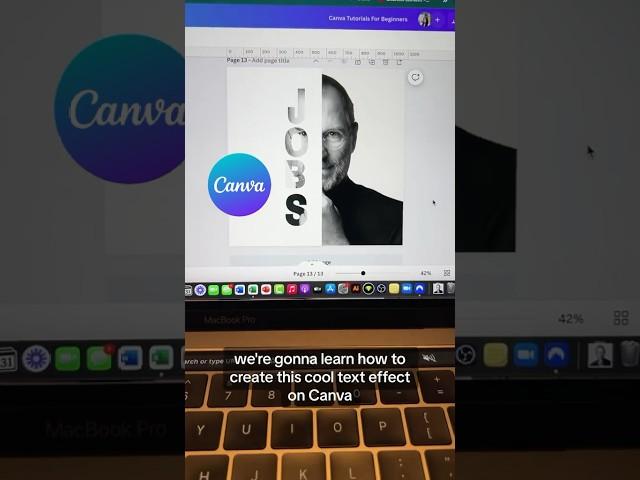 Canva Design Hacks - How To Create A Text Mask Effect : Canva Clipping Mask Tutorial #shorts