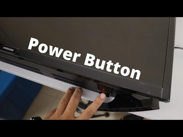 Where is the Power Button Location on Samsung HD TV