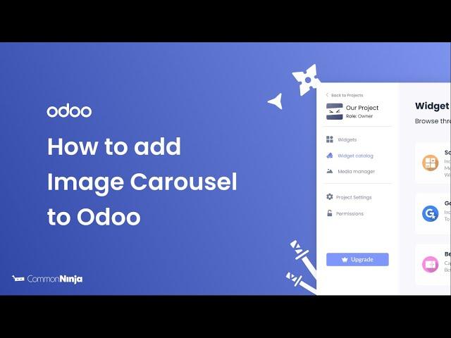 How to add an Image Carousel to Odoo