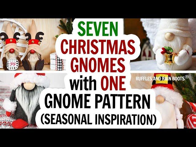 7 Christmas Gnomes 1 Pattern / How to Make Christmas Gnomes / Easy Gnome Pattern / Glue or Sew DIY